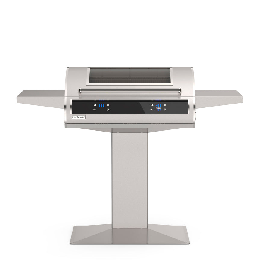 Fire Magic EL500s Patio Post Electric Grill — Dual-Zone Digital Control with Magic View Window