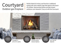 Majestic Courtyard 36" Outdoor Traditional Gas Fireplace - Model ODCOUG-36
