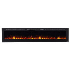 Modern Flames Spectrum Slimline 74-Inch Electric Fireplace - Wall Mount/Built-In - Model SPS-74B