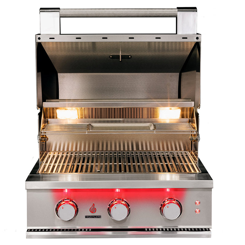 TrueFlame 25" 3-Burner Built-In Gas Grill