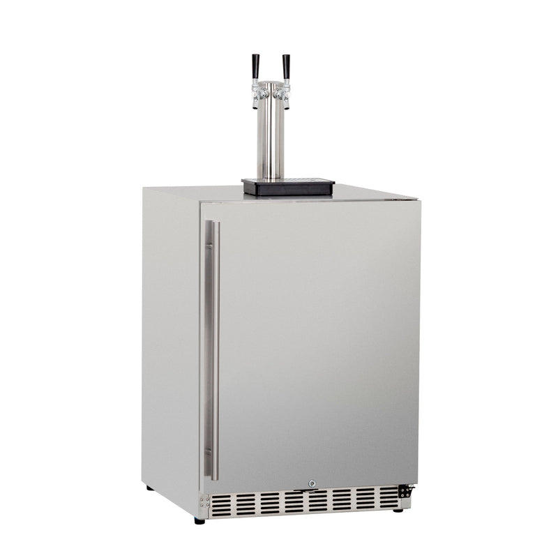 Summerset 24" 6.6 Cu. Ft. Deluxe Outdoor-Rated Double Tap Kegerator