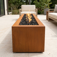 The Outdoor Plus 60" Eaves Fire Pit — Corten Steel — alternate view