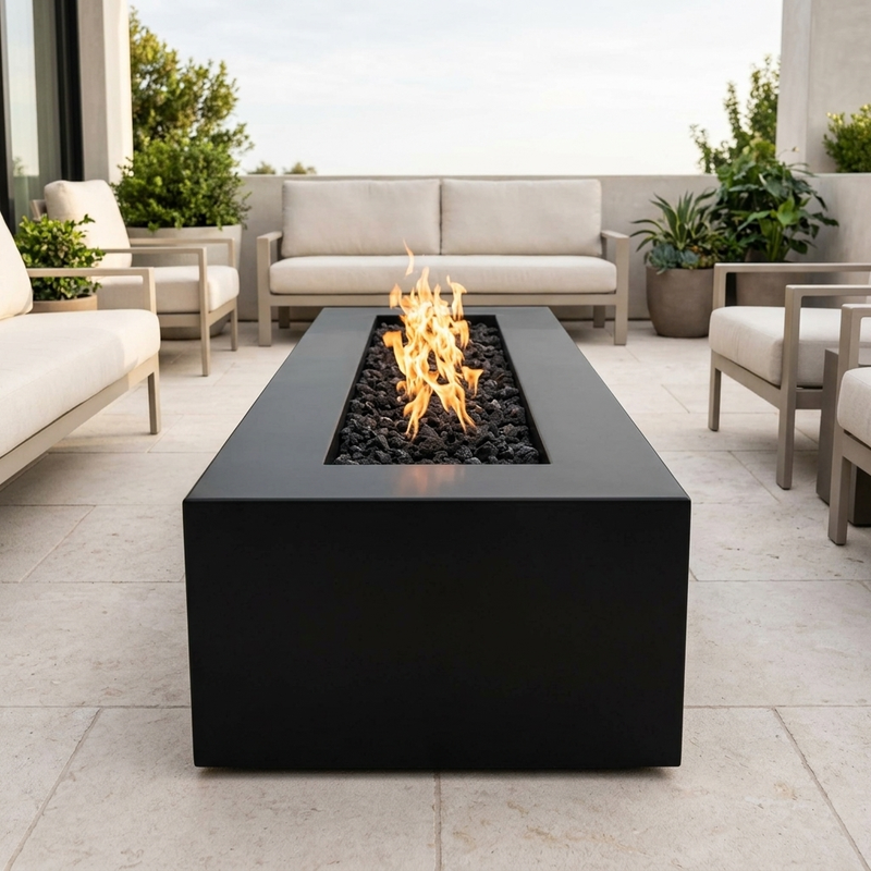 The Outdoor Plus 60" Regal Fire Pit — Powder Coat — Plug & Play — alternate view