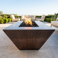 The Outdoor Plus 84" Atlantic Fire Pit — 18" Tall — Hammered Copper — alternate view