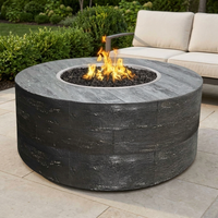 The Outdoor Plus 60" Sequoia Fire Pit — 24" Tall — Wood Grain — alternate view