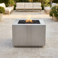 The Outdoor Plus 42" Forma Fire Pit — Stainless Steel — alternate view