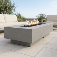 Del Mar 48-Inch GFRC Fire Pit — Low Voltage Electronic — Natural Gray alternate view