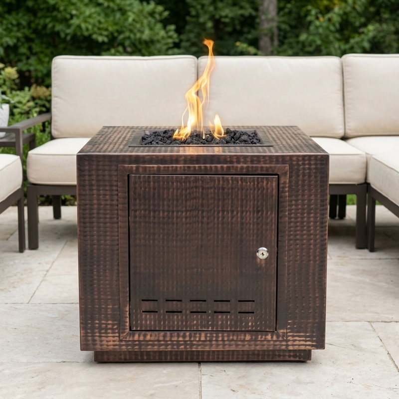 The Outdoor Plus 36" Forma Fire Pit — Hammered Copper — alternate view