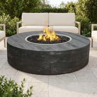 The Outdoor Plus 42" Sequoia Fire Pit — 16" Tall — Wood Grain — alternate view