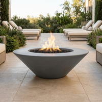 The Outdoor Plus 48" Cazo Fire Pit — Wide Ledge — GFRC — Low Voltage Electronic Ignition — alternate view