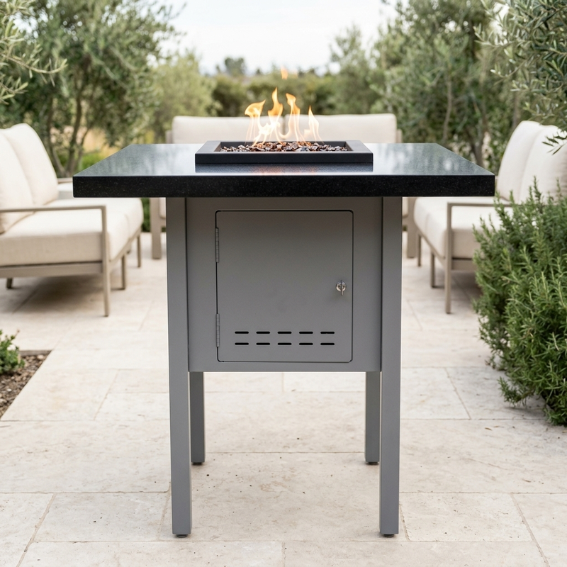The Outdoor Plus 30" Monterey Fire Table — Powder Coat — alternate view