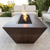 The Outdoor Plus 72" Atlantic Fire Pit — 18" Tall — Hammered Copper — alternate view