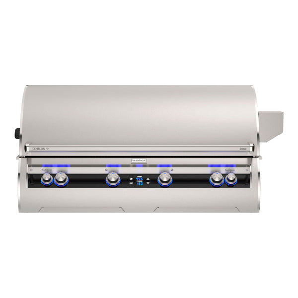 Fire Magic Echelon Diamond E1060i Built-In Gas Grill — Digital Control — manufacturer view, solid hood