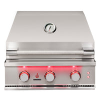 TrueFlame 25" 3-Burner Built-In Gas Grill