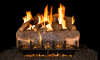 39" Mountain Crest Oak Vented Gas Log Set | Real Fyre