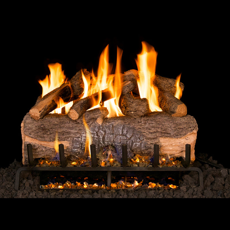 39" Mountain Crest Oak Vented Gas Log Set | Real Fyre