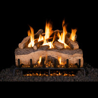 39" Mountain Crest Split Oak Vented Gas Log Set | Real Fyre