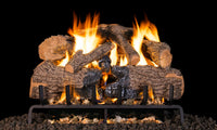 30" Charred Angel Oak Vented Gas Log Set | Real Fyre