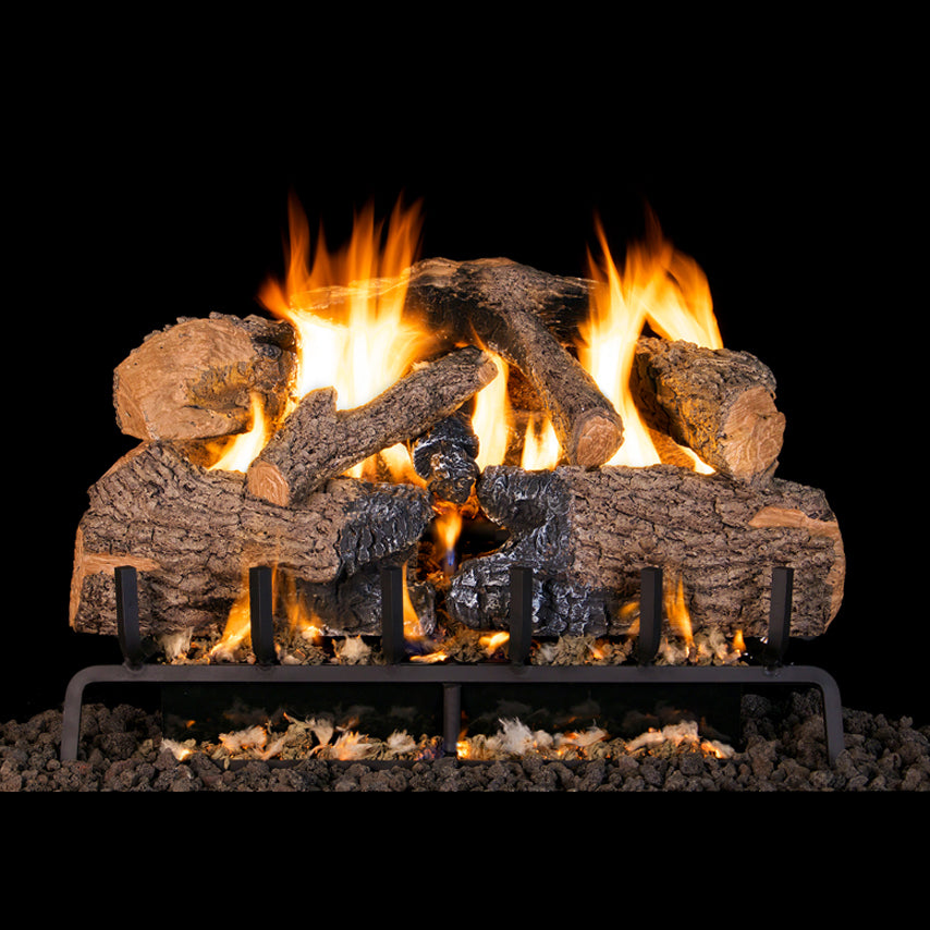 Charred Angel Oak Outdoor Vented Gas Log Set