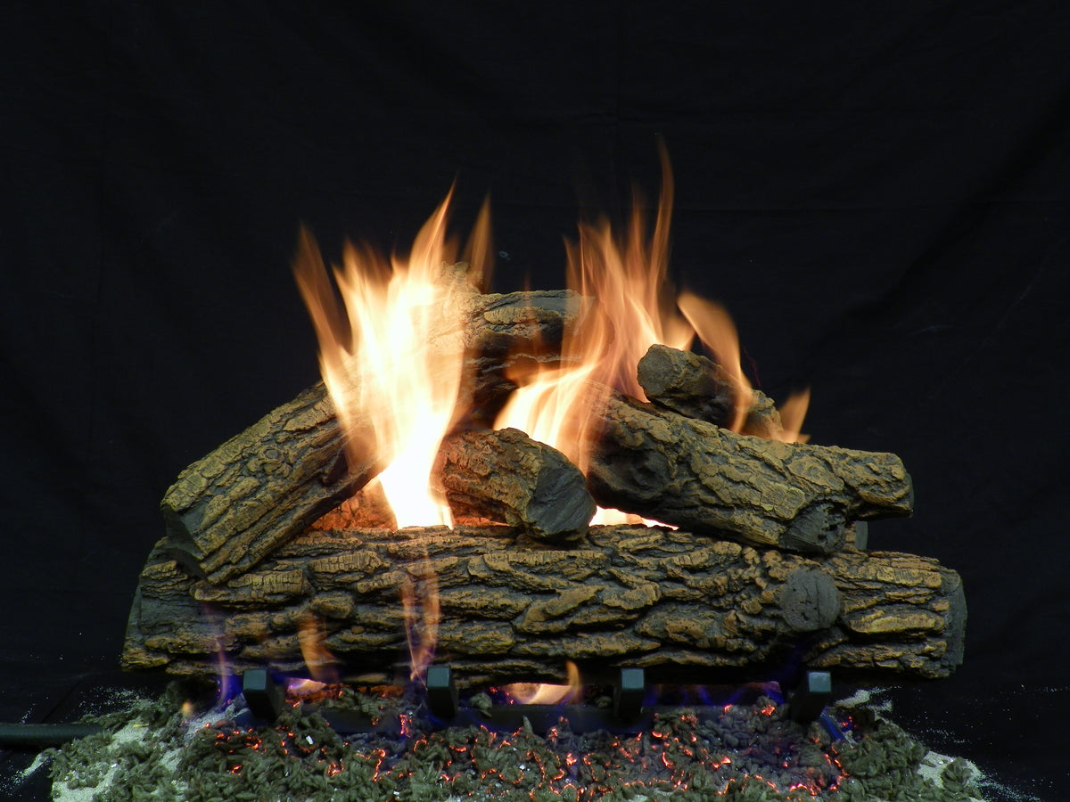 Country Oak See-Through Vented Gas Log Set - Formation Creation