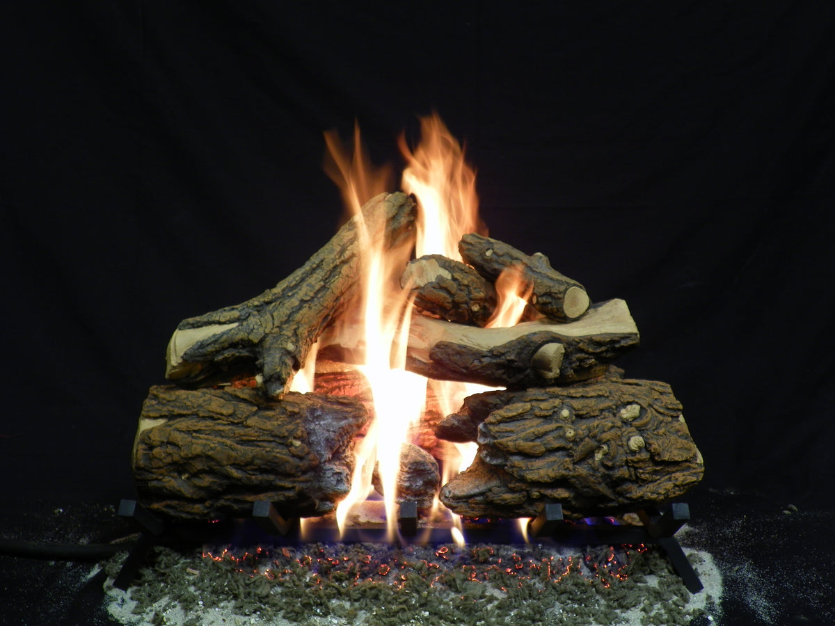 Blazed Oak See-Through Vented Gas Log Set - Formation Creation