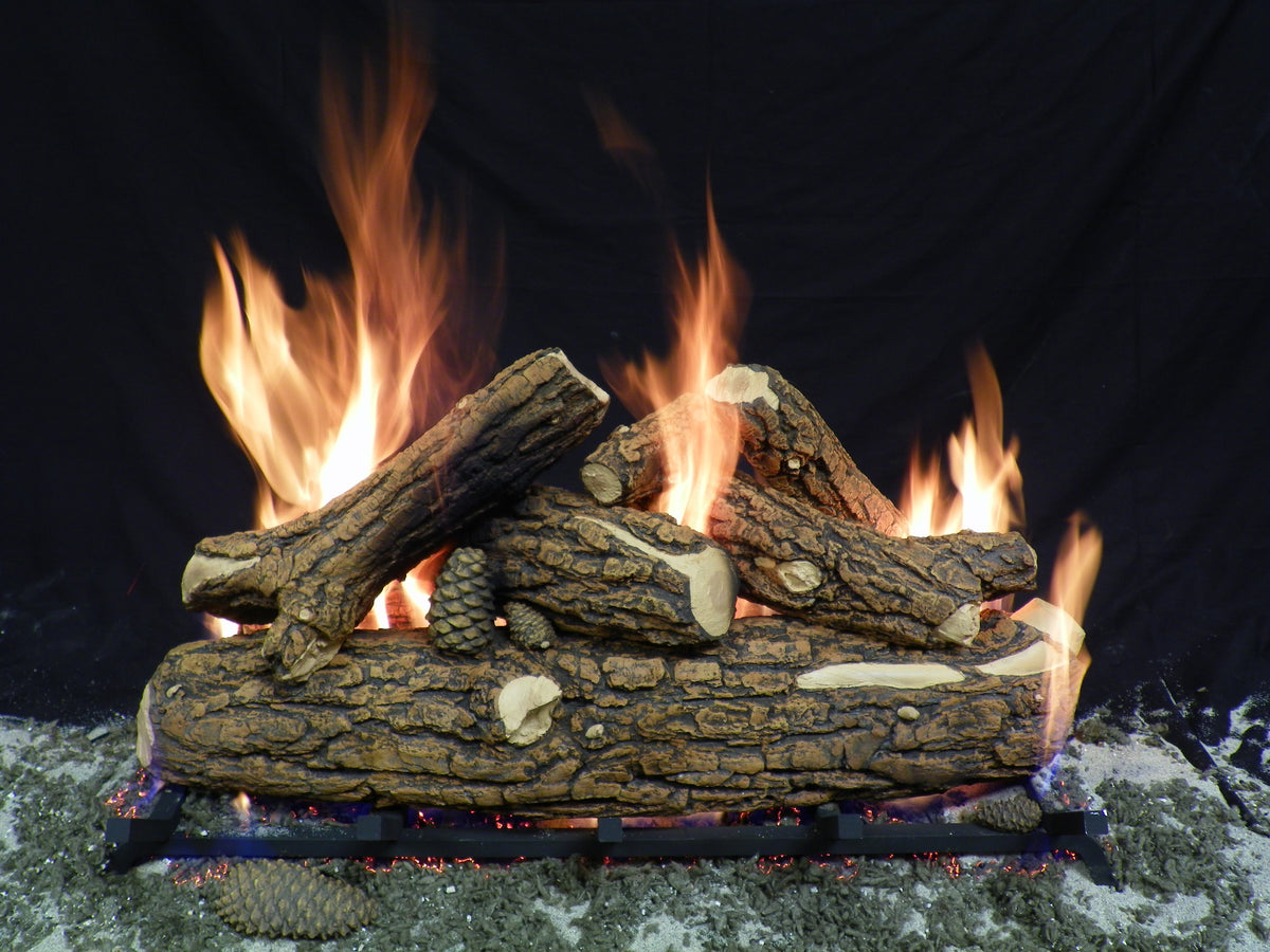 Country Oak Deluxe Vented Gas Log Set - Formation Creation