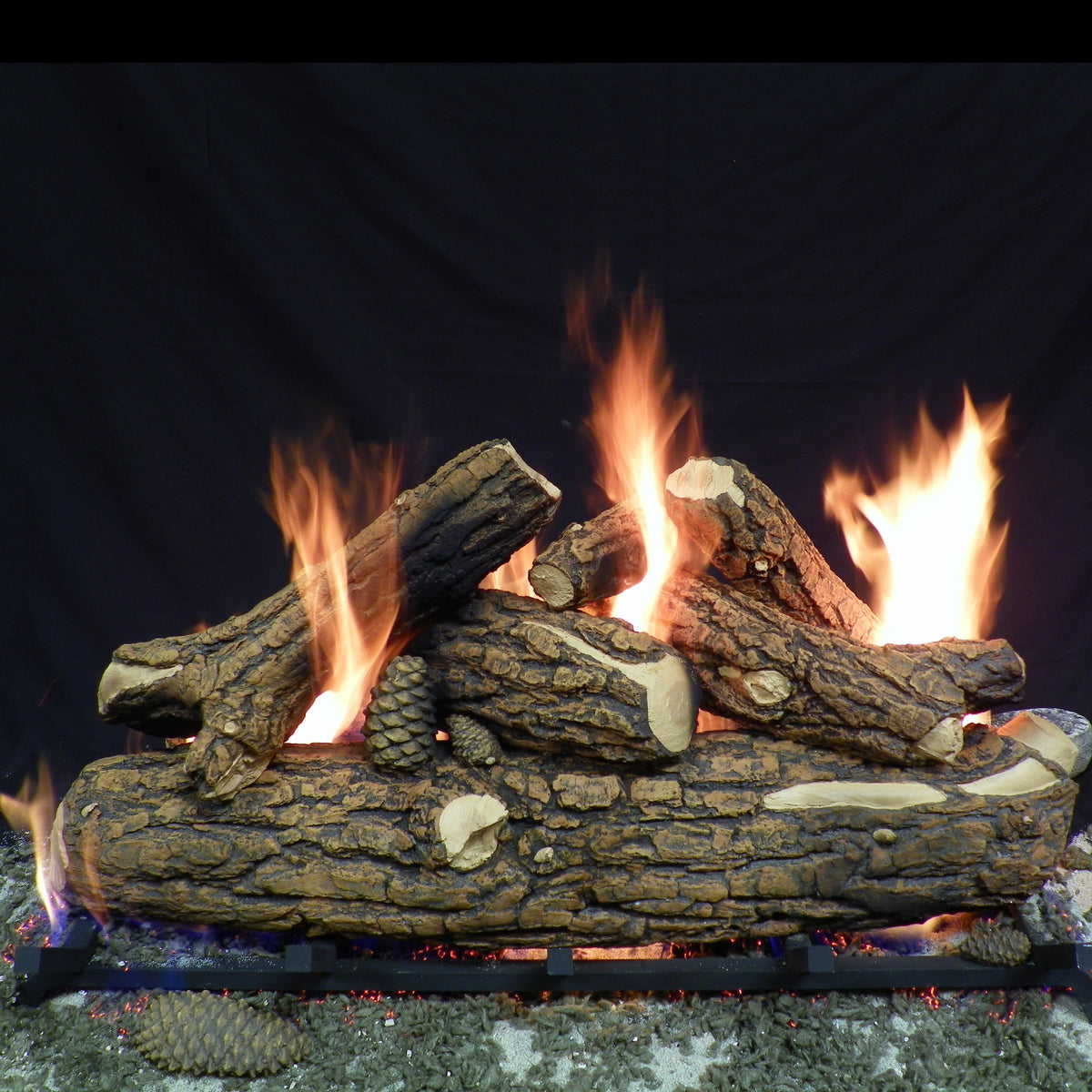 Country Oak Deluxe Vented Gas Log Set - Formation Creation