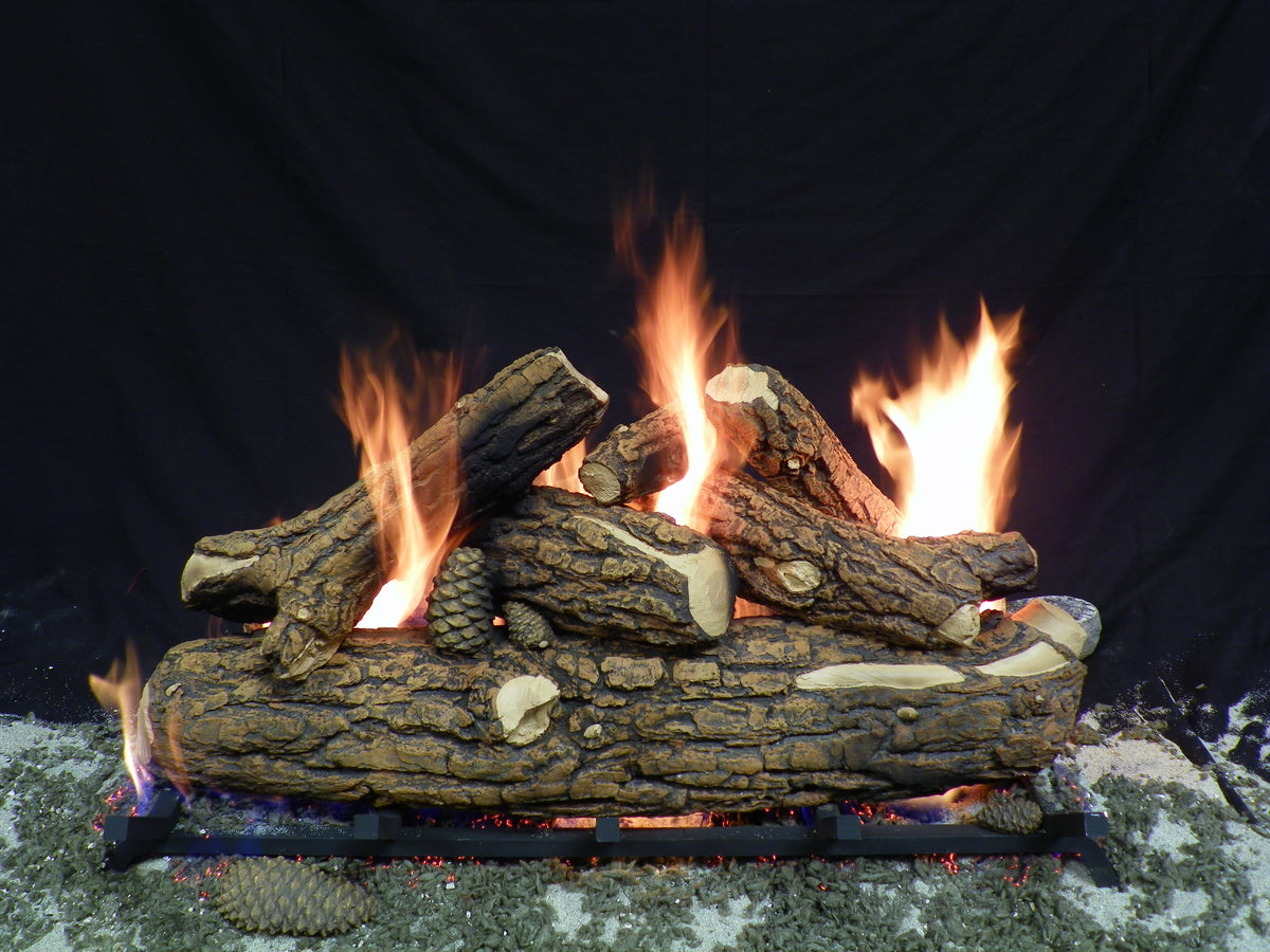 Country Oak Deluxe Weathered Vented Gas Logs Only - Formation Creation
