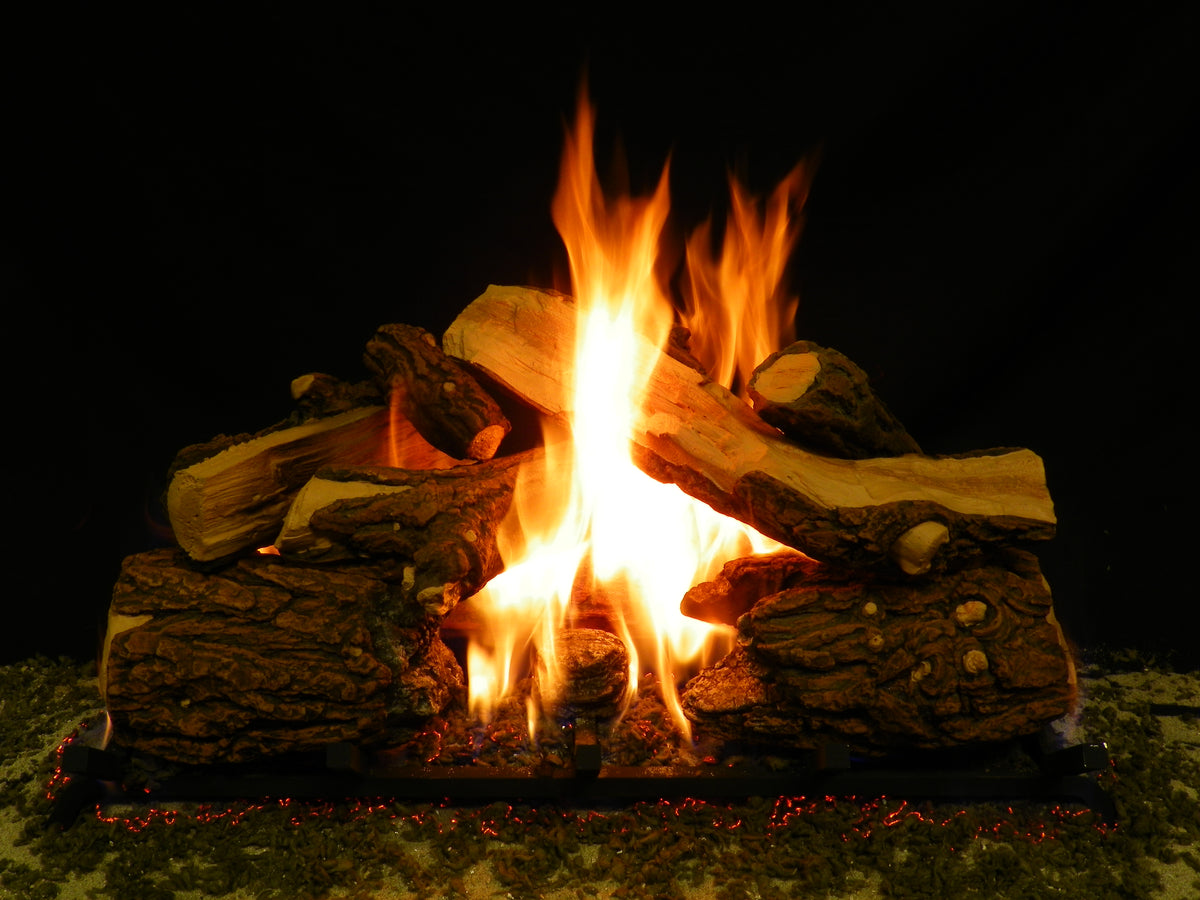 Blazed Oak Vented Gas Log Set - Formation Creation