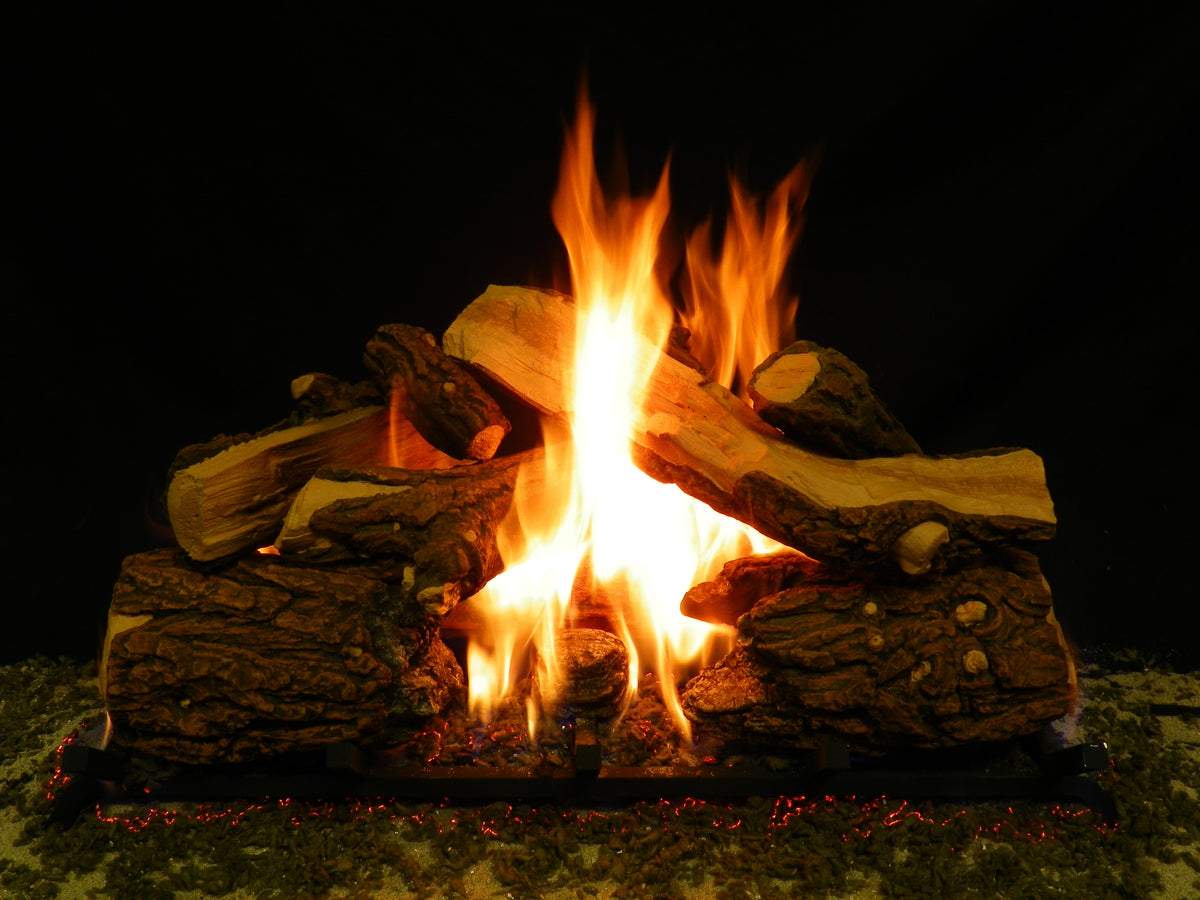 Blazed Oak Vented Gas Logs Only - Formation Creation