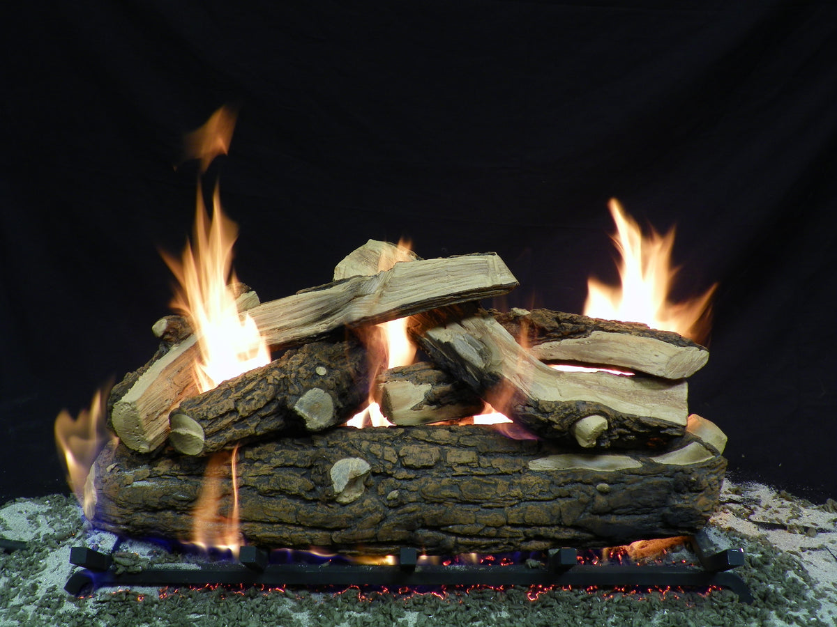 Country Split Weathered See-Through Vented Gas Log Set - Formation Creation