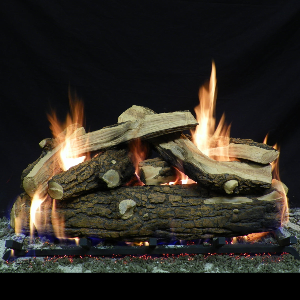 Country Split Weathered See-Through Vented Gas Log Set - Formation Creation