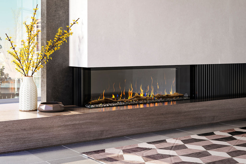 Dimplex IgniteXL Bold 74" Smart Linear Multi-Side View Built-In Electric Fireplace