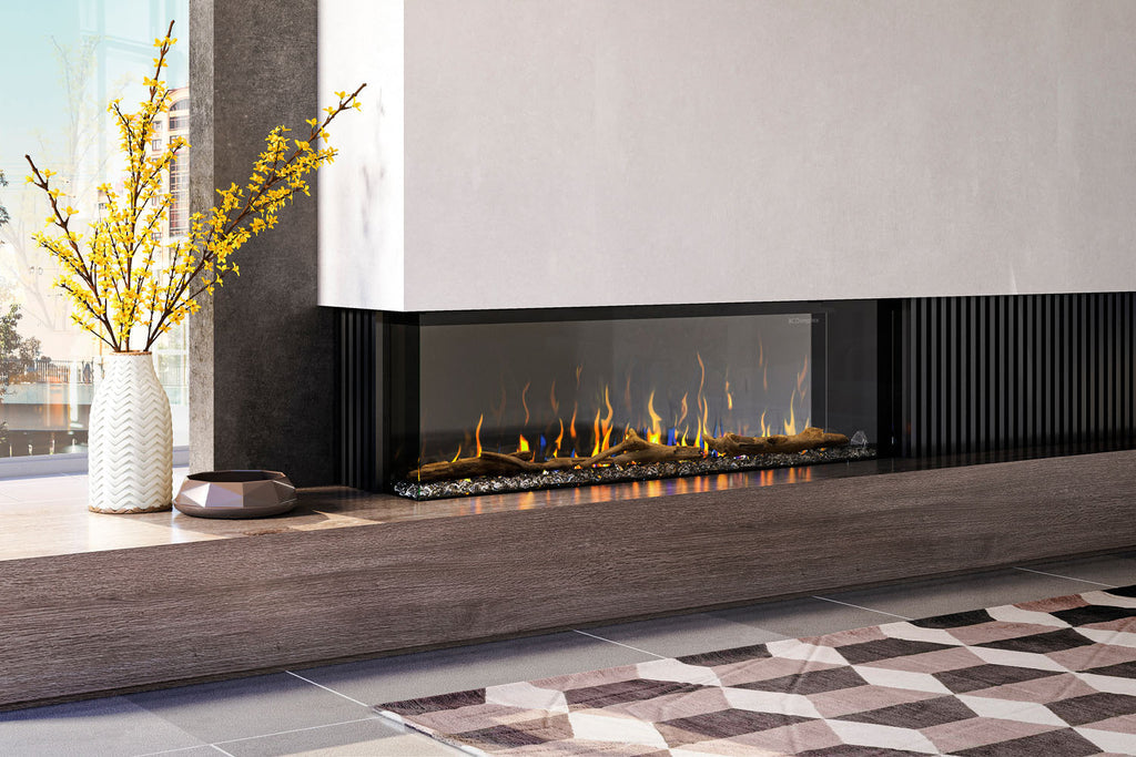 Dimplex IgniteXL Bold 88" Smart Linear Multi-Side View Built-In Electric Fireplace