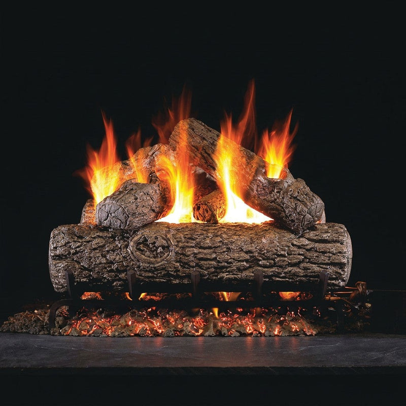 24-inch Golden Oak Vented Gas Log Set by Real Fyre