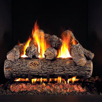 24-inch Oak Designer Plus Vented Gas Log Set by Real Fyre