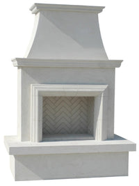 American Fyre Designs Contractor's Model Vent-Free Outdoor Fireplace with Moulding