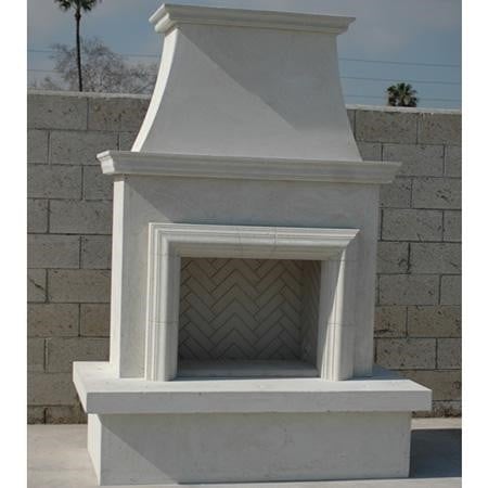 American Fyre Designs Contractor's Model Vent-Free Outdoor Fireplace with Moulding
