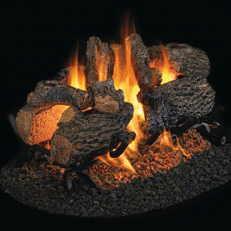 Charred Oak See-Through Vented Gas Log Set