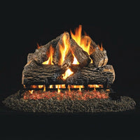 18-inch Charred Oak Vented Gas Log Set by Real Fyre