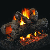 30-inch Golden Oak See-Through Vented Gas Log Set by Real Fyre