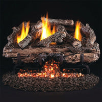 30-inch Peterson Charred Aged Split Outdoor Ventless Gas Logs by Real Fyre