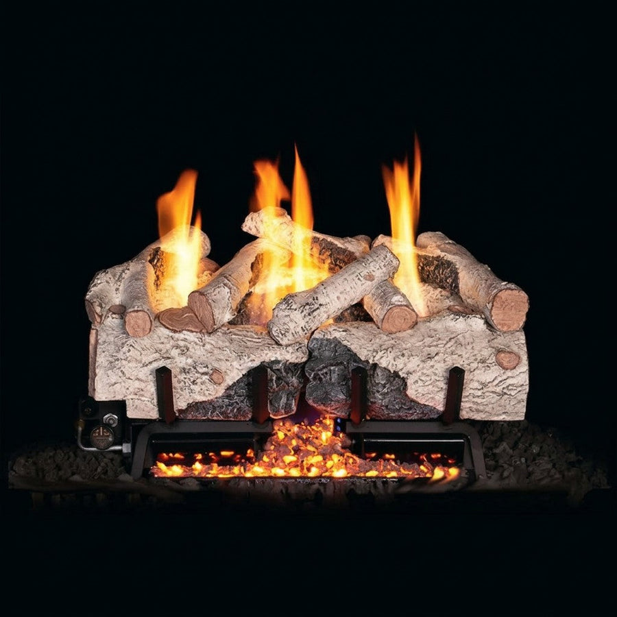 24" Peterson Charred Alpine Birch Outdoor Ventless Gas Logs