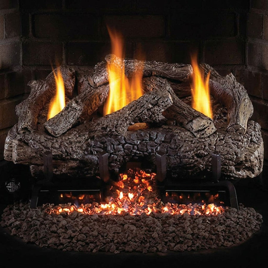 Peterson Charred Frontier Oak Outdoor Ventless Gas Logs