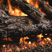 36" Rustic Oak ANSI Vented Gas Log Set | Real Fyre