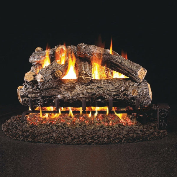 16-inch Rustic Oak Designer ANSI Vented Gas Log Set by Real Fyre