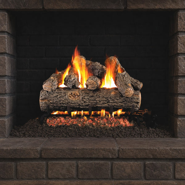 16" Golden Oak Designer Plus ANSI Vented Gas Log Set | Real Fyre