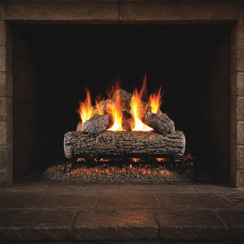 16" Golden Oak Vented Gas Log Set | Real Fyre