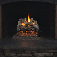 16" Golden Oak Vented Gas Log Set | Real Fyre