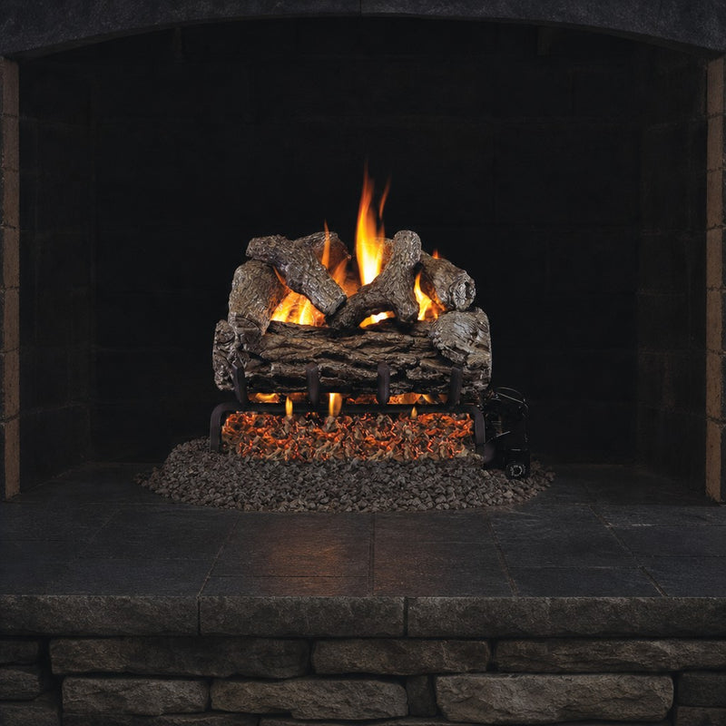 16" Golden Oak Vented Gas Log Set | Real Fyre